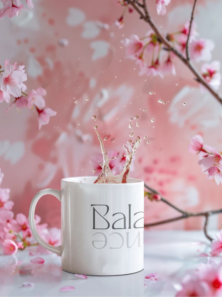 De balance keramische mok voor yoga, mindfulness en meditatie. Perfect als yogi mok, koffiemok of als leuk cadeau