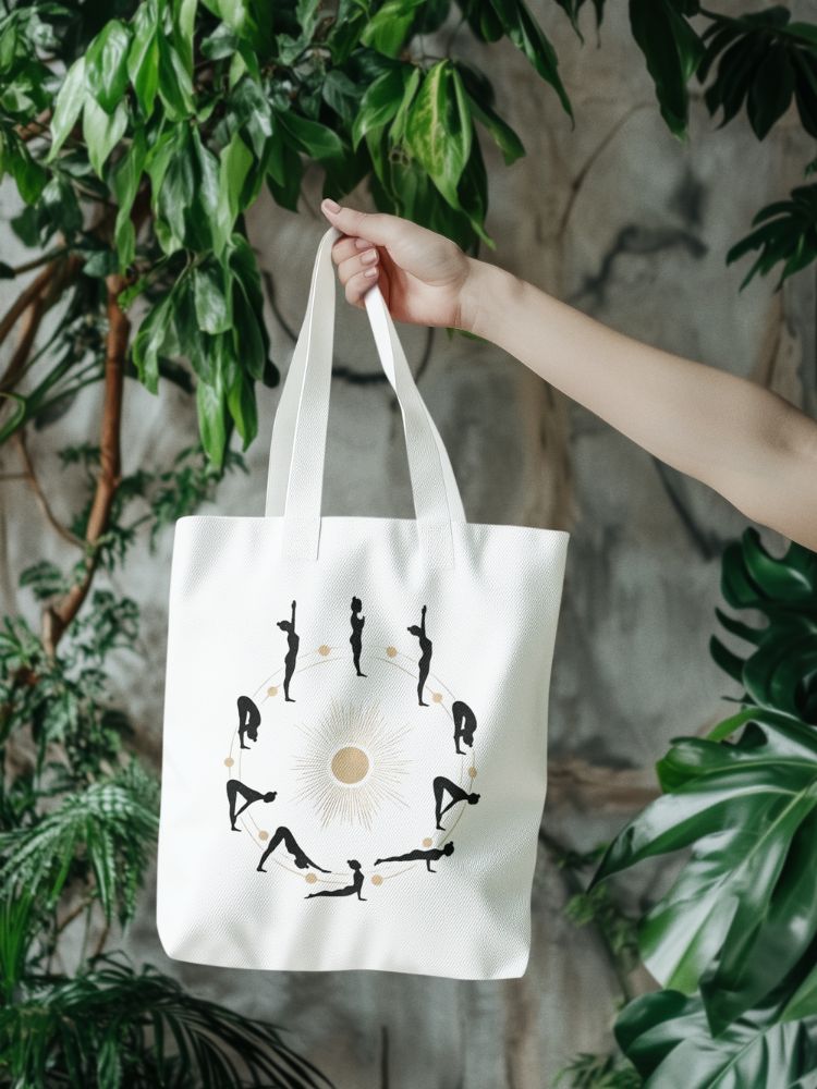 yoga tote bag, de yoga tas van comfi yogi is duurzaam en simpel