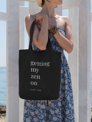 yoga tote bag, de yoga tas van comfi yogi is duurzaam en simpel