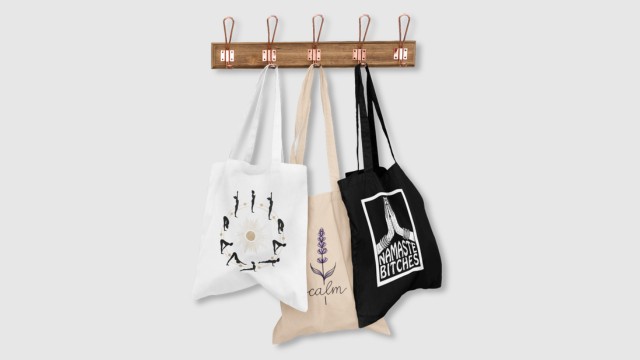 Yoga tote bag van comfi yogi katoenen tas