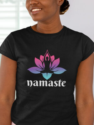namaste lotus yoga shirt van comfi yogi is yoga kleding voor iedere yoga lifestyle