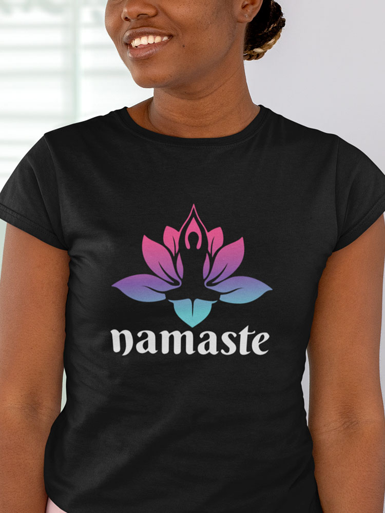 namaste lotus yoga shirt van comfi yogi is yoga kleding voor iedere yoga lifestyle