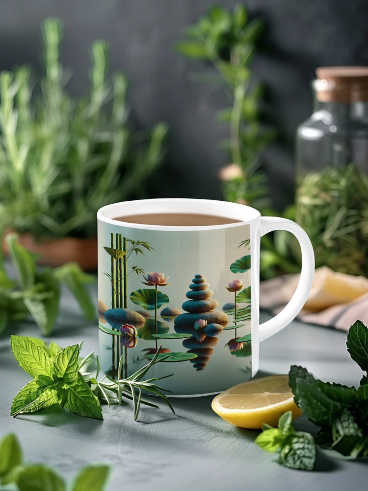 De sacred flow keramische mok voor yoga, mindfulness en meditatie. Perfect als yogi mok, koffiemok of als leuk cadeau