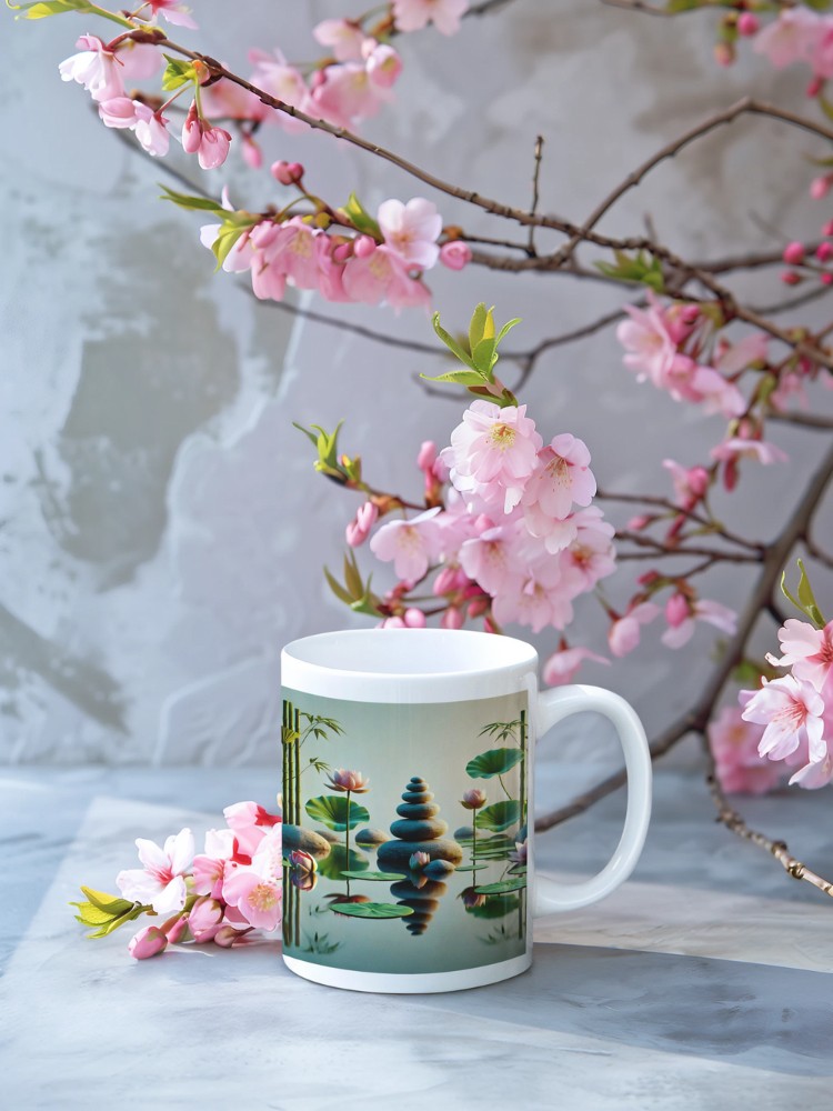 De sacred flow keramische mok voor yoga, mindfulness en meditatie. Perfect als yogi mok, koffiemok of als leuk cadeau